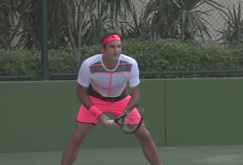 Roger Federer Live practice Periscope