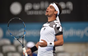 Fabio Fognini's actual racquet specs