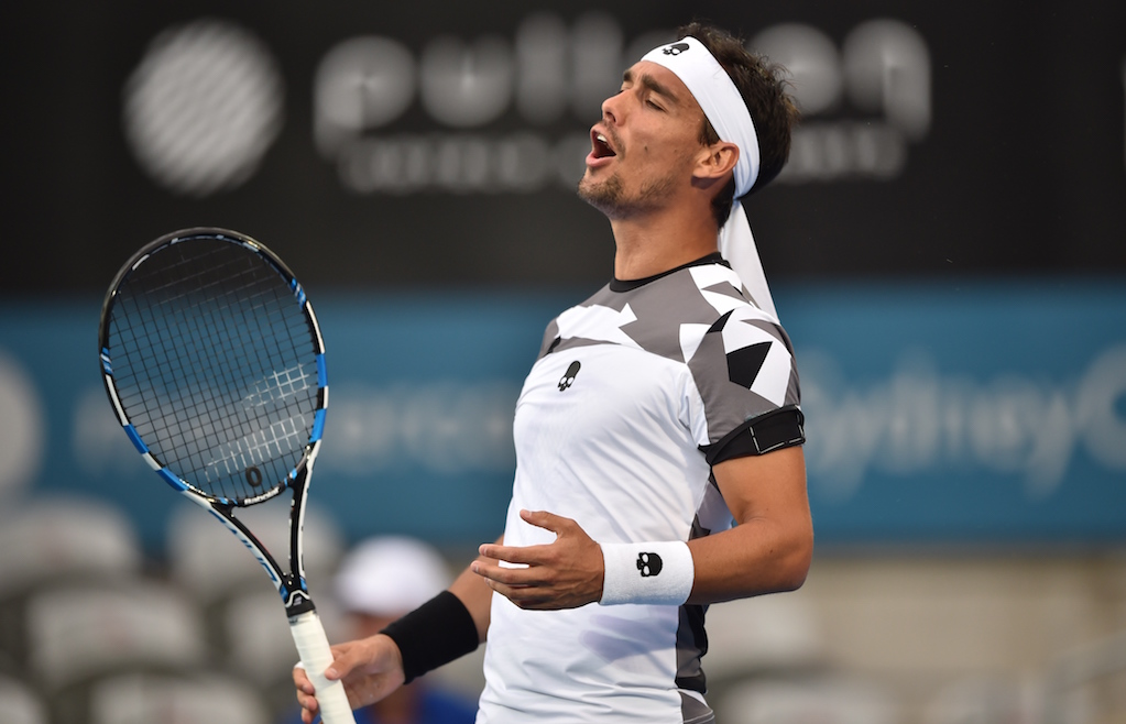 Fabio Fognini's actual racquet specs