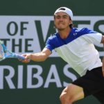 Taro Daniel's tennis racquet