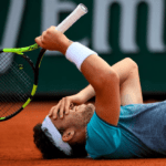 Marco Cecchinato's tennis racquet - Babolat Aero Storm GT