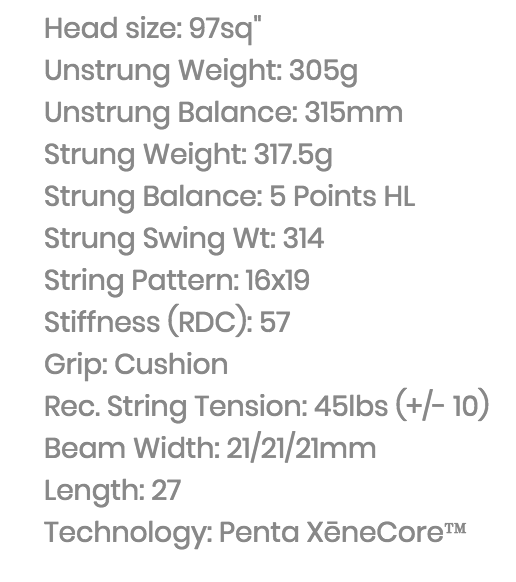 Donnay Pro One Penta 97 Racquet Review - Specs Donnay Pro One Penta 97 Racquet Review - Specs