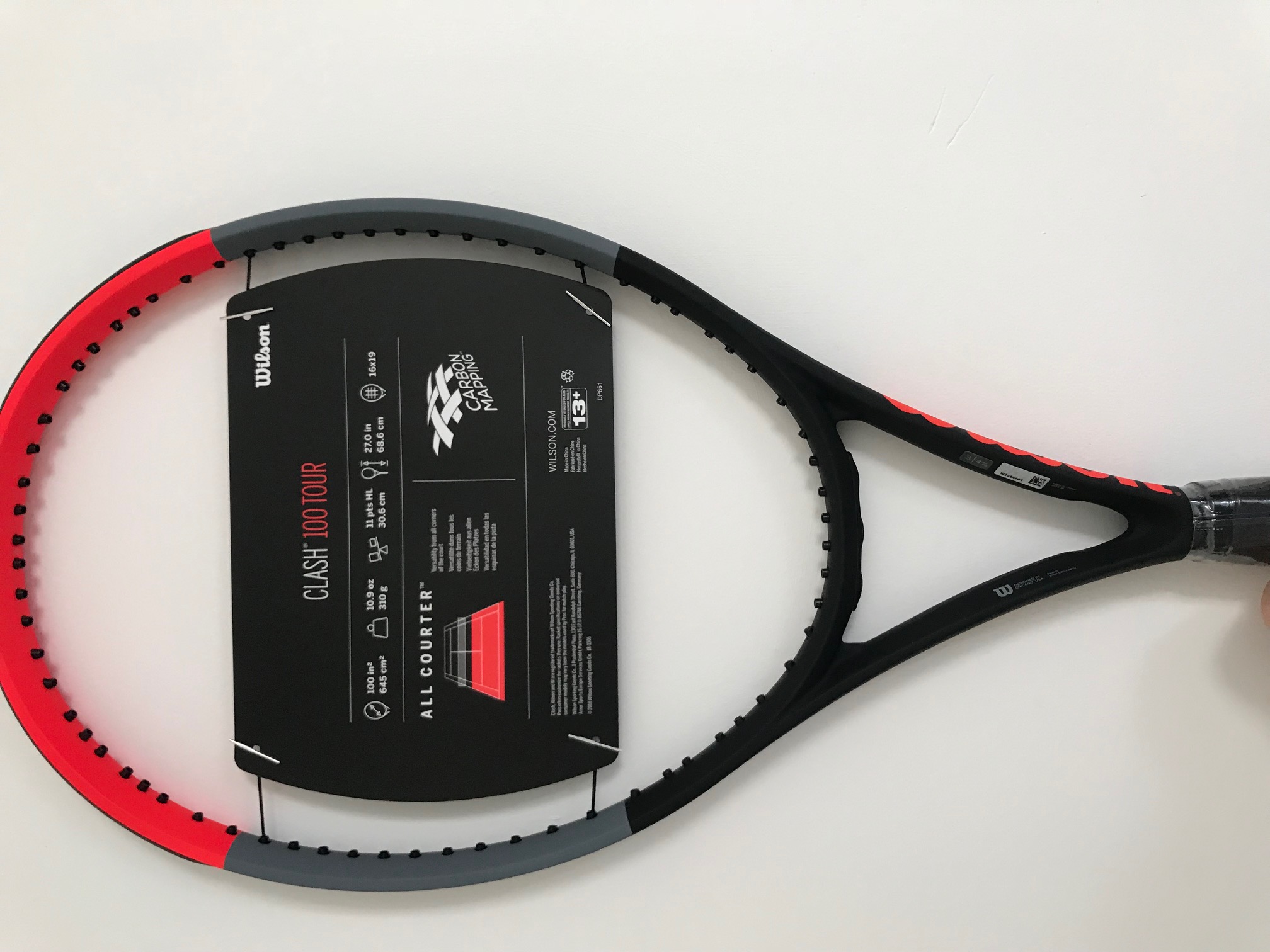 ラケット(硬式用) Wilson CLASH tour 2019 Used Wilson Clash 100 Tour 2019 Model G3 4 3/8 Tennis