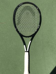Playing with Novak Djokovic's racquet Playing with Novak Djokovic's Racquet
