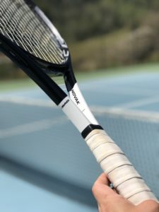 Playing with Novak Djokovic's Racquet