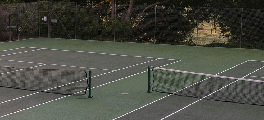 tennis courts