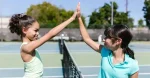 kids training tennis