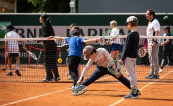 kids playing at roland garros
