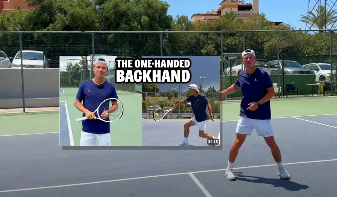 one handed backhand