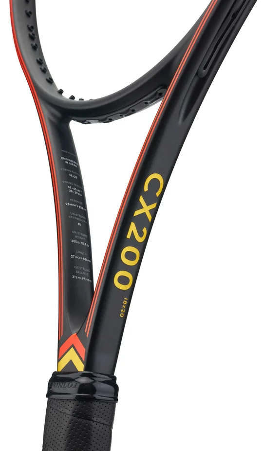 DUNLOP - DUNLOP CX200 tour 18×20 Black Edition Dunlop reveals CX Limited Edition frames