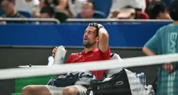 djokovic during shanghai masters