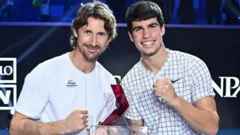 Carlos Alcaraz and coach Juan Carlos Ferrero