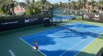 playing tennis in dubai