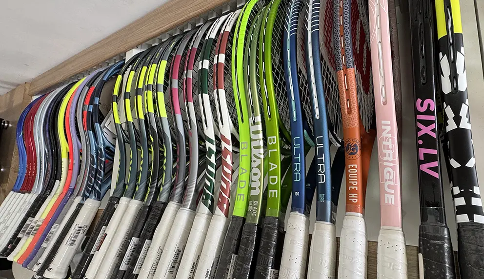 tennis racquets